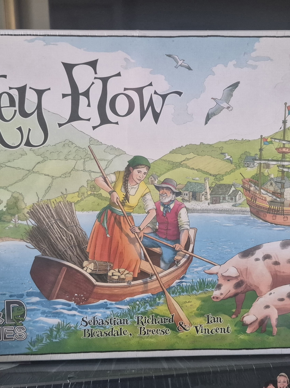 R&D Games Key Flow Strategy Board Game Complete, 2-6 Players, Ages 14+